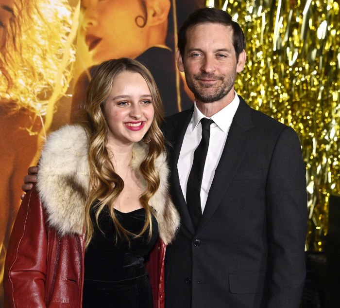 Tobey Maguire Brings Daughter Ruby 16 to Babylon Premiere 2