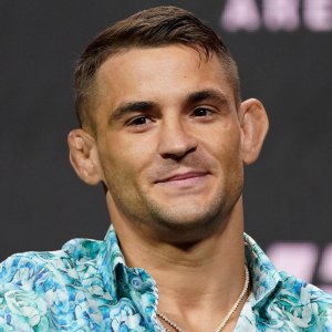 UFC Fighter Dustin Poirier: 25 Things You Don’t Know About Me (I Was Most Star Struck Meeting Mike Tyson!) blue aqua shirt