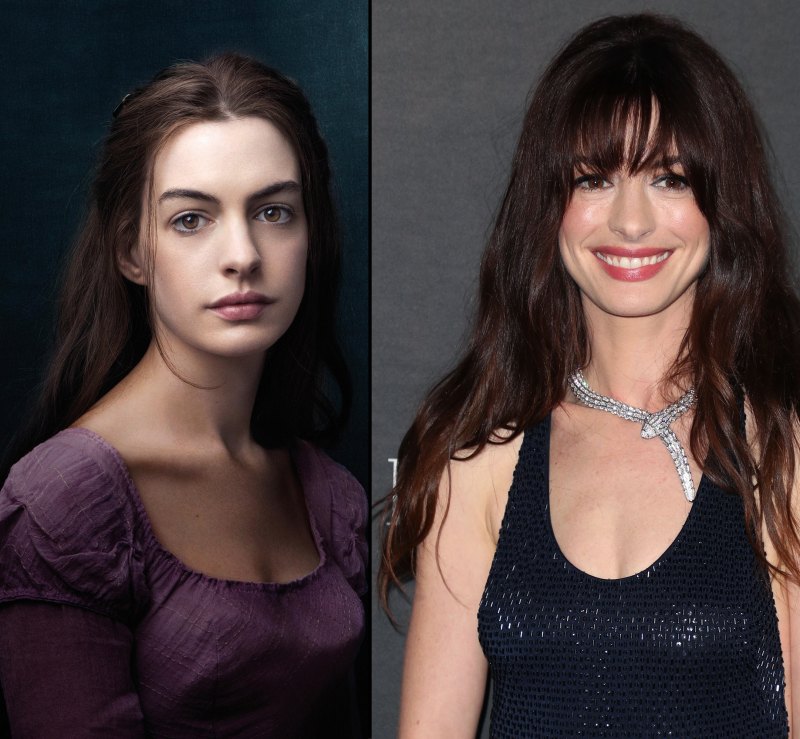 Anne Hathaway Then and Now