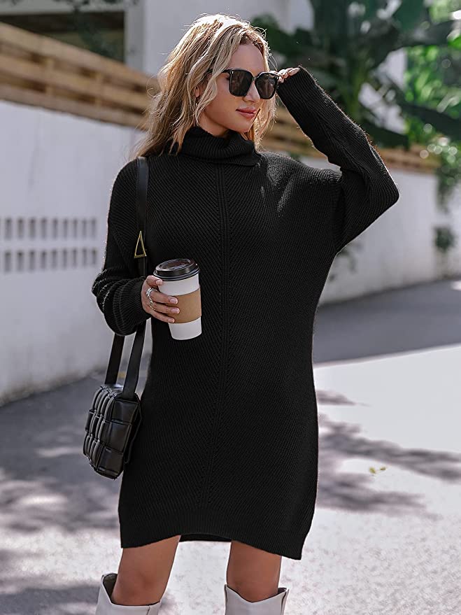 Shop This Soft Turtleneck Sweater Dress for Winter Weather | Us Weekly