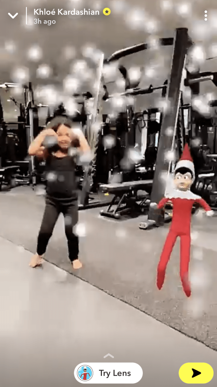 The real Thompson dances with Elf