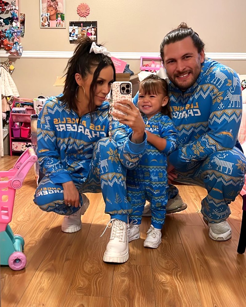 Scheana Shay and Brock Davies Match Daughter Summer With NFL Onesies