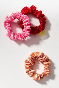 satin scrunchie set