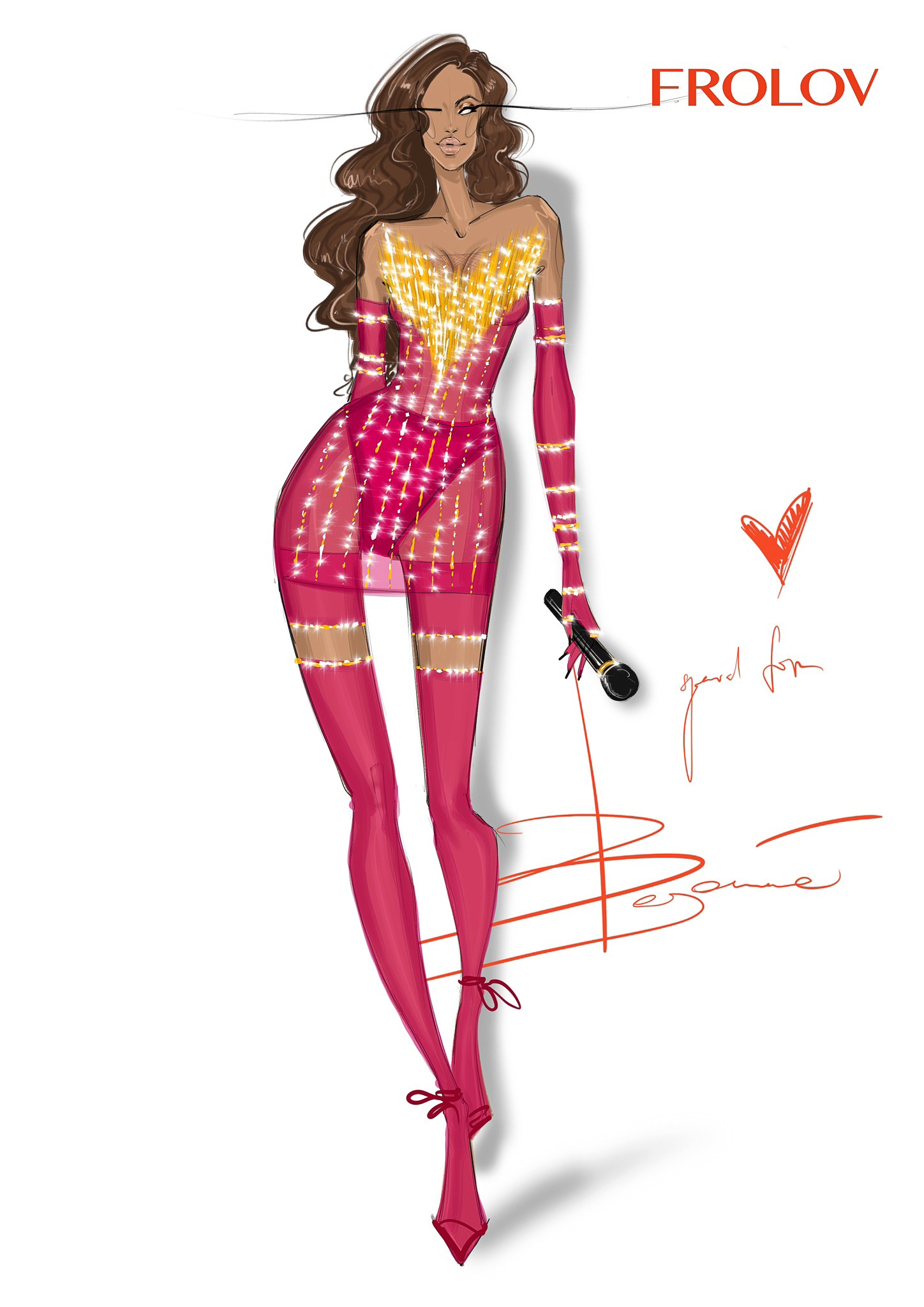 Beyonce Sparkled in a Ukrainian-Designed Corset During Dubai Concert ...