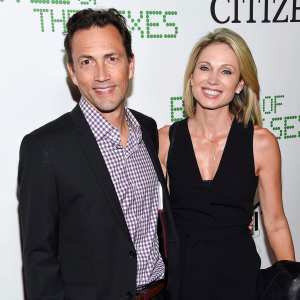 Andrew Shue and Amy Robach