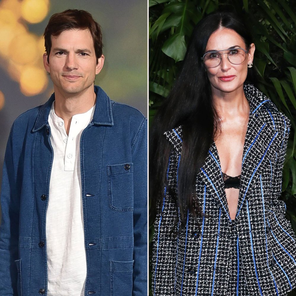 Ashton Kutcher Reflects on Ex-Wife Demi Moore's 'Painful' Miscarriage: 'Everyone Deals With It in Different Ways' jean jacket