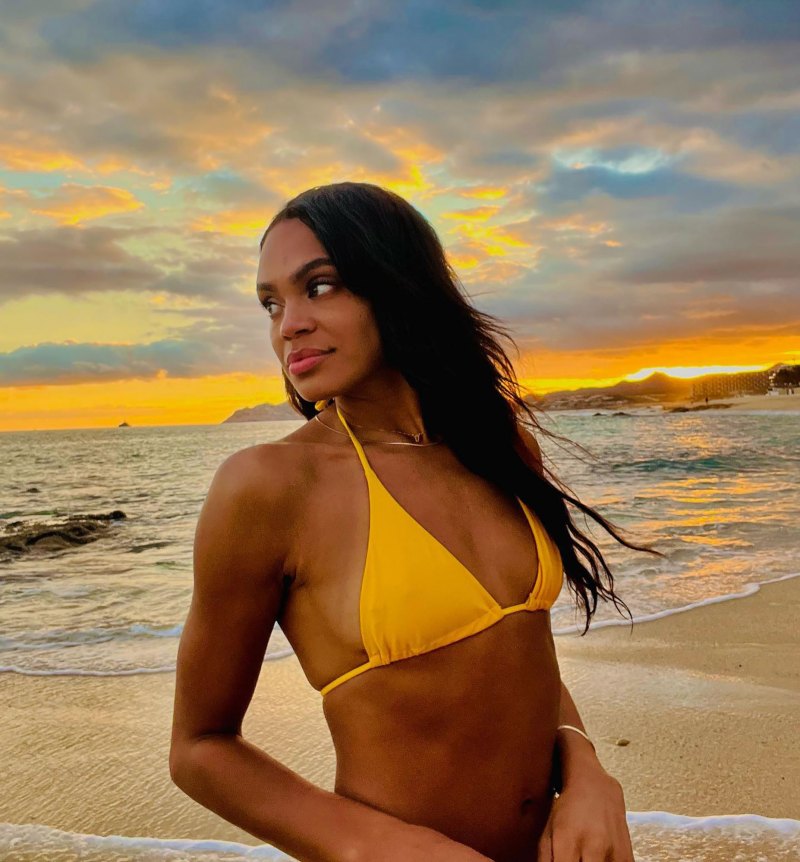 Bachelorette's Michelle Young Reflects on 'Lessons' Learned in 2022 After Nayte Olukoya Split: 'Couldn't Be More Thankful' yellow bikini