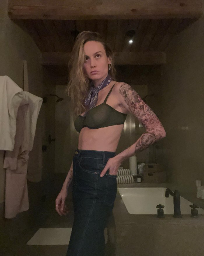 Brie Larson Temporary Tattoo Instagram Photo