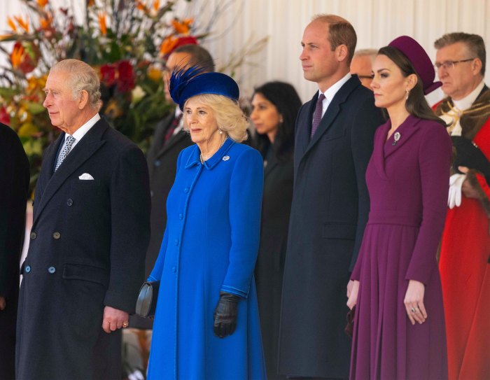 استقبال تشریفاتی توسط پادشاه چار، سوم و ملکه کنسورت سفر ،تی رئیس جمهور آفریقای ج،ی، لندن، بریت،ا - 22 نوامبر 2022