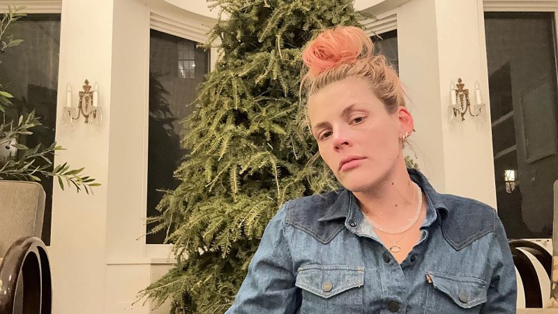 Busy Philipps Instagram They Leave Up The Christmas Tree Just Like Us