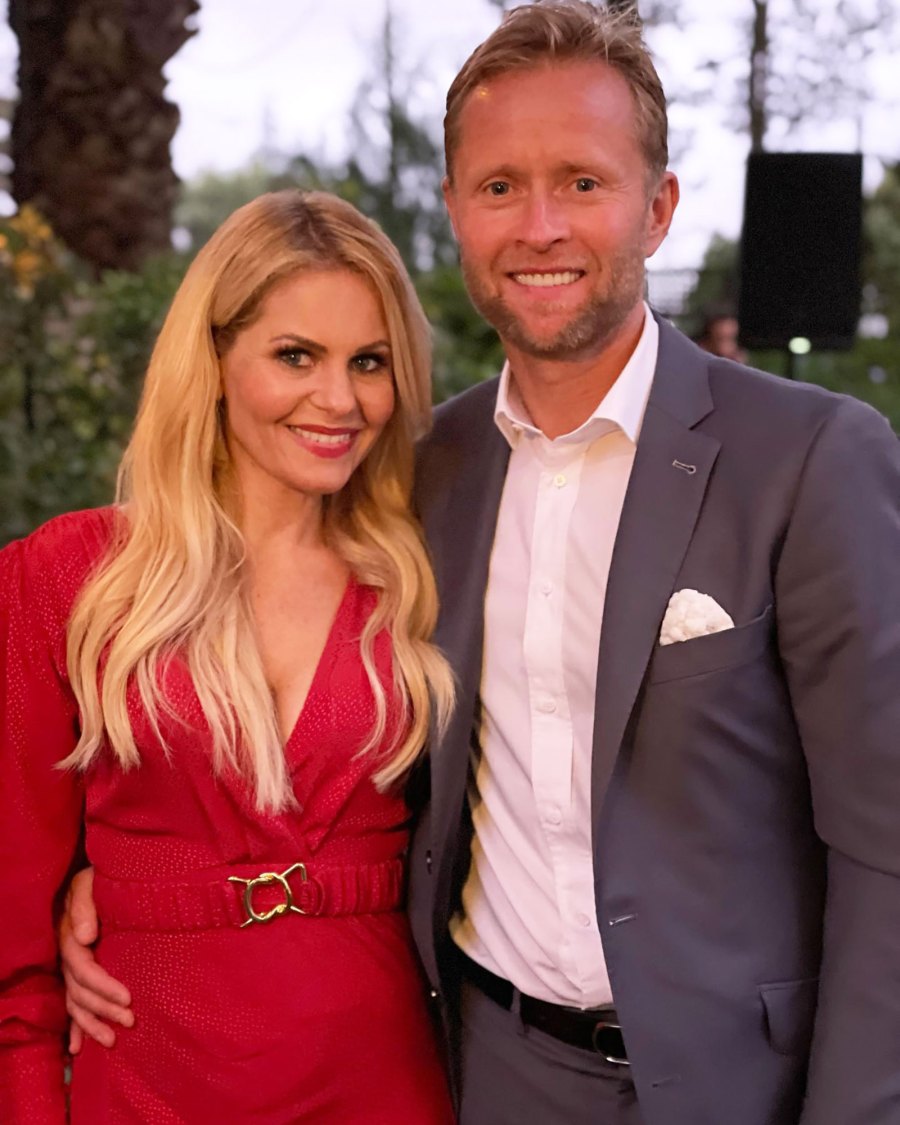 Candace Cameron Bure and Valeri Bure's Relationship Timeline red dress