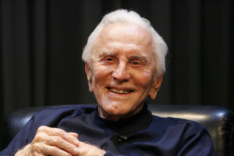Celebrities Who Are Great-Grandparents- Priscilla Presley, Whoopi Goldberg and More - 510 Kirk Douglas in an interview promoting his memoirs 'Let's Face It', Kirk Douglas Theatre, Culver City, Los Angeles, America - 14 May 2007