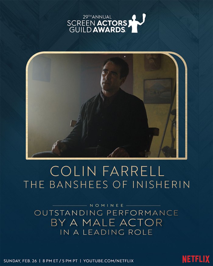 Colin Farrell SAG Awards 2023 Nominations