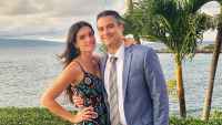 Courtney Robertson and Humberto Preciado’s Relationship Timeline blue suit
