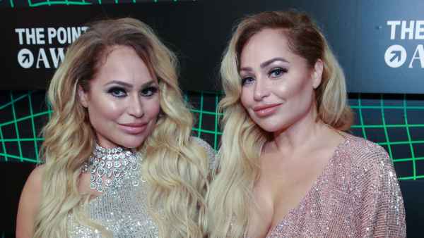 'Darcey & Stacey' Season 5 Sneak Peek: Florian Brings Darcey's Ex Georgi to Visit, Sisters Feuds and More pale pink sparkle dress