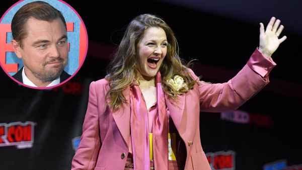Drew Barrymore Teases Leonardo DiCaprio for His Bachelor Lifestyle: ‘I Love He’s Still Clubbing’ pink suit