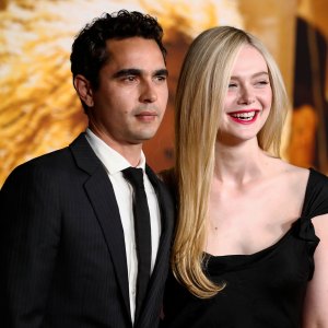 Elle Fanning and Max Minghella Have Been 'Serious' for a While, Age Difference 'Isn't an Issue': 'They're Super Solid' red lip