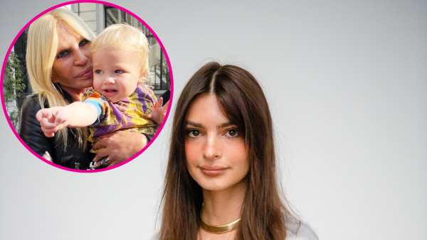 Emily Ratajkowski Brings Son Sylvester to Versace Shoot