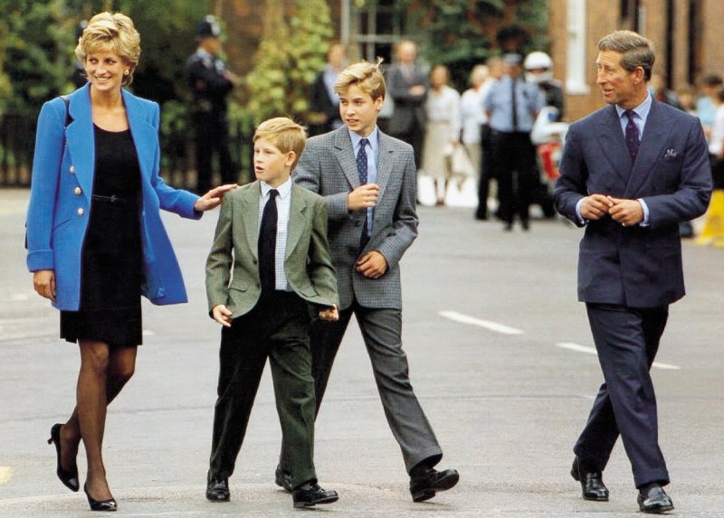 Diana Princess Of Wales Prince Harry Everything Prince Harry Has Said About Reconciling With Royal Family- ‘Forgiveness Is 100 Percent a Possibility’ - 889 Prince William And Prince Charles Prince Of Wales At Manor House For William's First Day At Eton 1995.