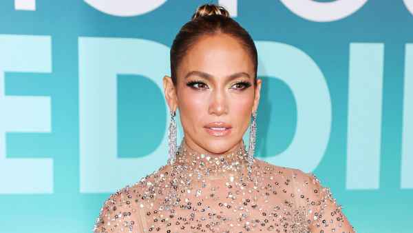 Feature Jennifer Lopez Shotgun Wedding Premiere Valentino Sheer Dress