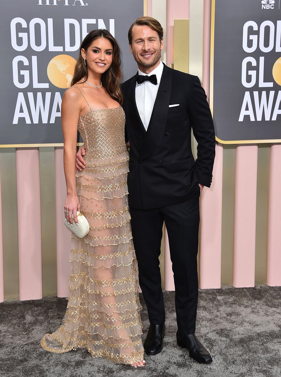 Hottest 2023 Golden Globes Couples - 949 80th Annual Golden Globe Awards - Arrivals, Beverly Hills, United States - 10 Jan 2023 Gigi Paris, Glen Powell.