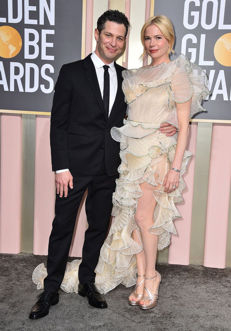 Hottest 2023 Golden Globes Couples - 966 80th Annual Golden Globe Awards - Arrivals, Beverly Hills, United States - 10 Jan 2023 Thomas Kail, Michelle Williams