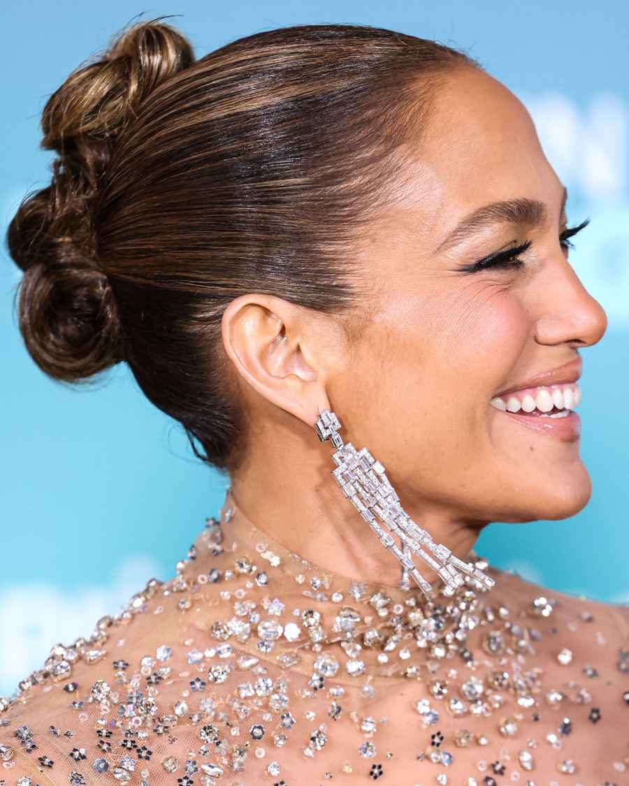 Jennifer Lopez Shotgun Wedding Premiere Valentino Sheer Dress