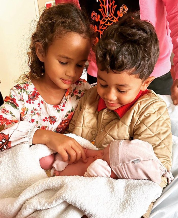 John Legend Is 'Overflowing With Love' Seeing Luna and Miles 'Embrace' Baby Sister Esti: 'I'm in Awe'