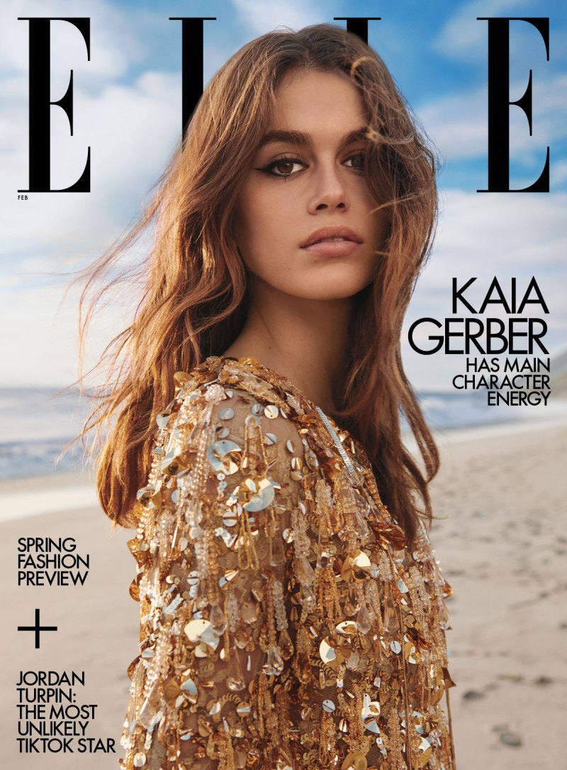 Kaia Gerber Elle February 2023 Cover