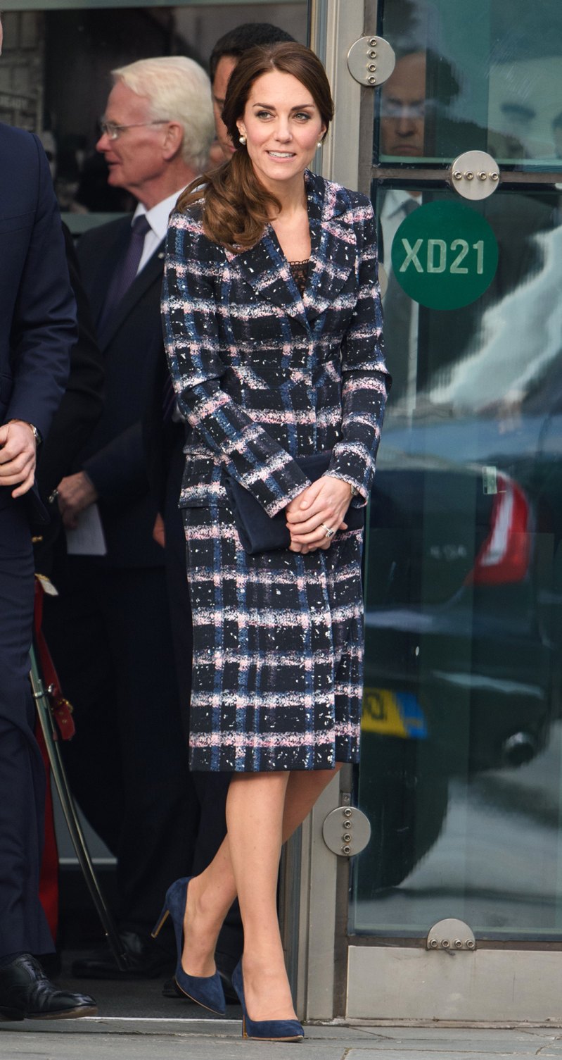Kate Middleton in Plaid Coats