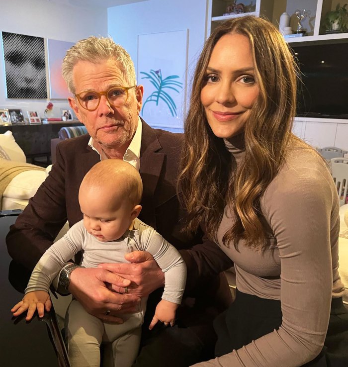 Katharine McPhee 'Would Love' to Have Another Baby With David Foster After Welcoming Son Rennie: Not a 'Crazy Rush' tan turtleneck