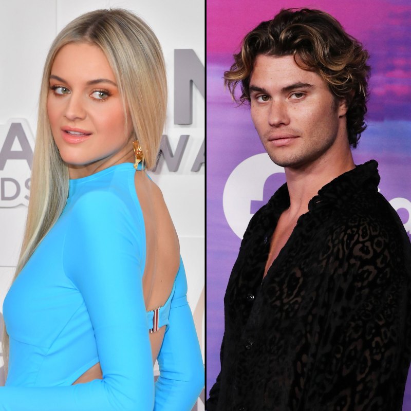 Kelsea Ballerini and Chase Stokes Spotted Holding Hands in Nashville Amid Dating Speculation blue dress