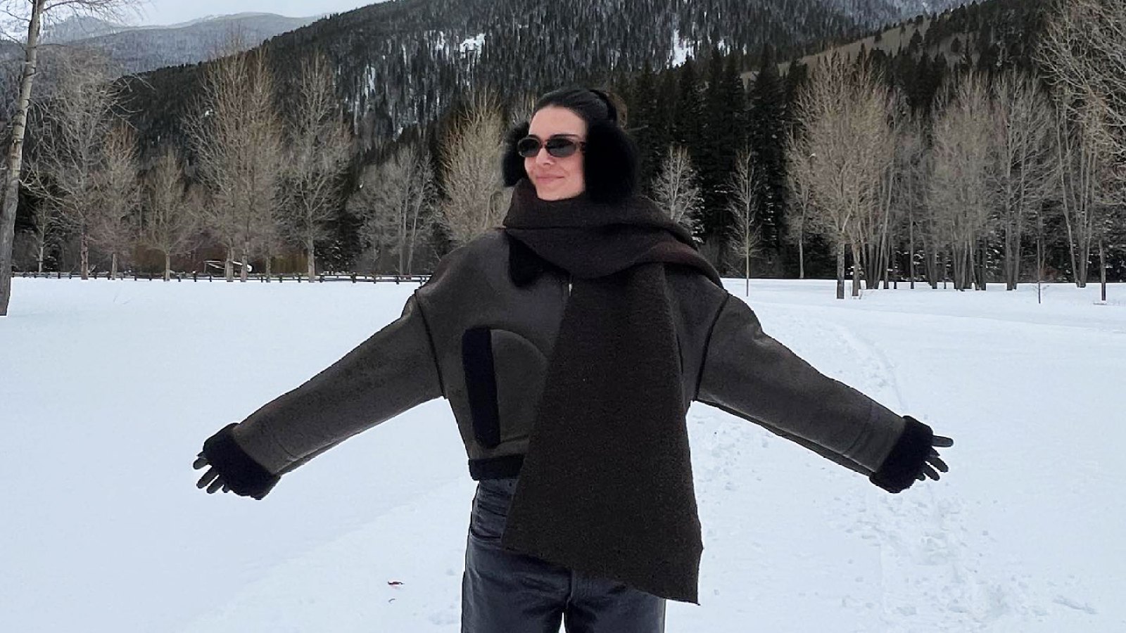 Kendall Jenner Looks Chic While Riding a Horse Through the Snow