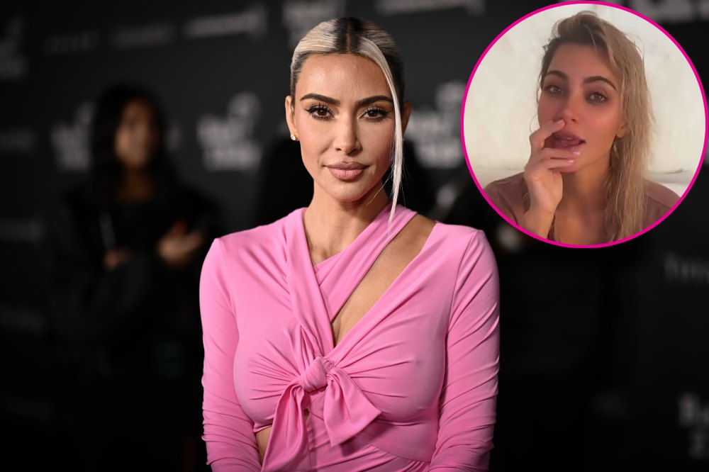 Kim K Reveals Natural Hair Without Extensions