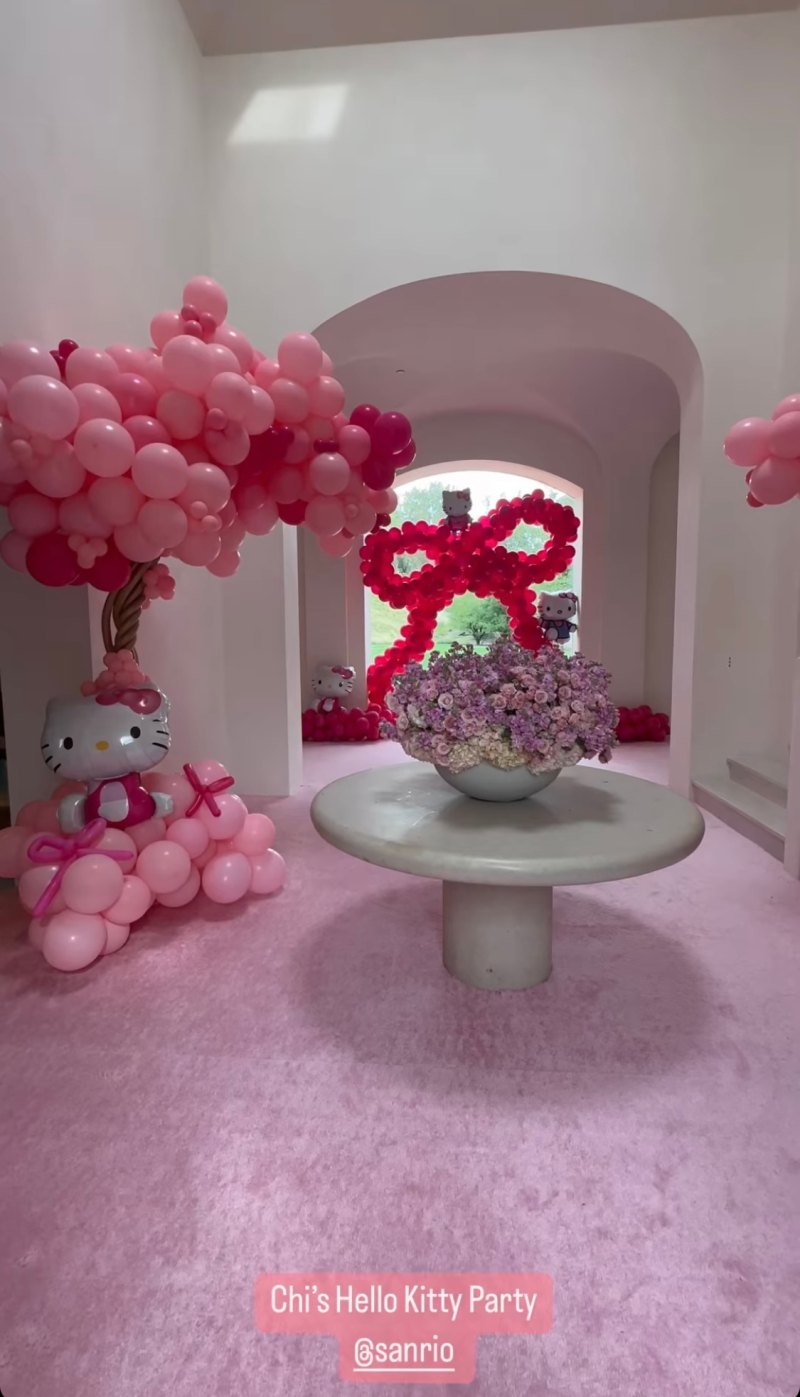 Kim Kardashian Throws Hello Kitty Party for Daughter Chicago's 5th Birthday
