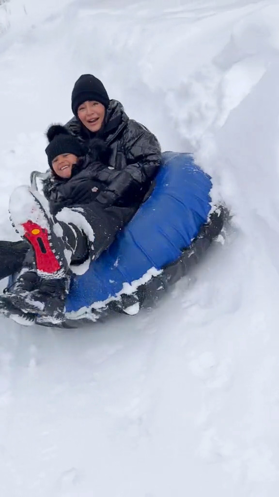 Kylie Jenner Offers Glimpse at Snowy New Year's Day Celebration With Daughter Stormi- 'A Serious Adventure' - 621