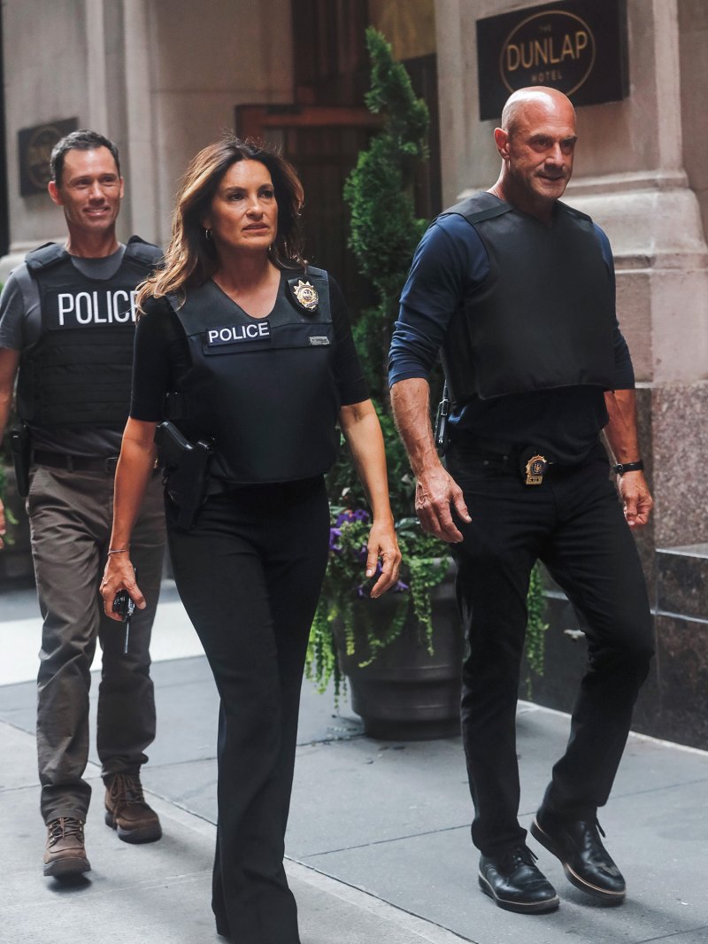 Law & Order SVU’s Olivia Benson and Elliot Stabler’s Relationship Timeline - 503 'Law and Order: Special Victims Unit' on set filming, New York, USA - 18 Aug 2022