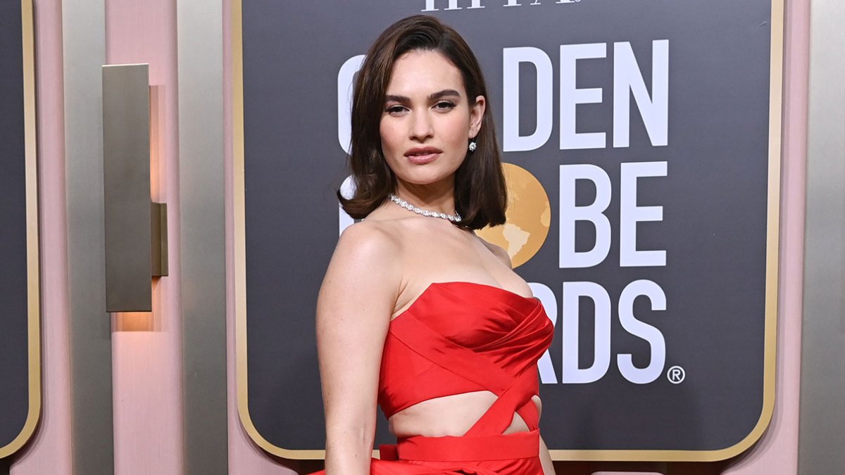 Lily James Stars in Versace's Fall/Winter 2022 Campaign
