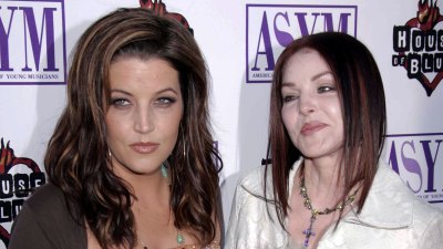Lisa Marie Presley’s Ups and Downs With Mom Priscilla Presley white jacket