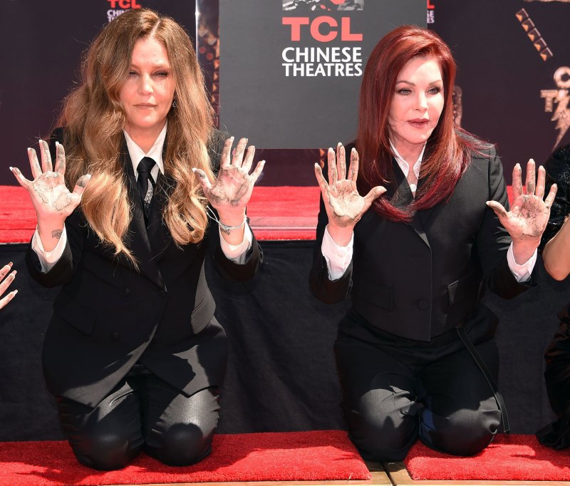 Lisa Marie Presley’s Ups and Downs With Mom Priscilla Presley hands