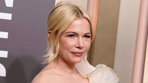 Michelle Williams Attends 2023 Golden Globes After Welcoming 3rd Baby wired dress