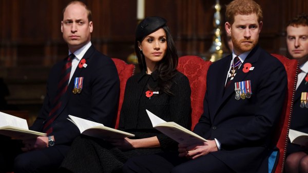 Prince Harry Breaks Down How Meghan Markle Found ‘Scrapes and Bruises’ on His Back After ‘Nasty’ Fight With Prince William - 914 Anzac Day service at Westminster Abbey, London, UK - 25 Apr 2018