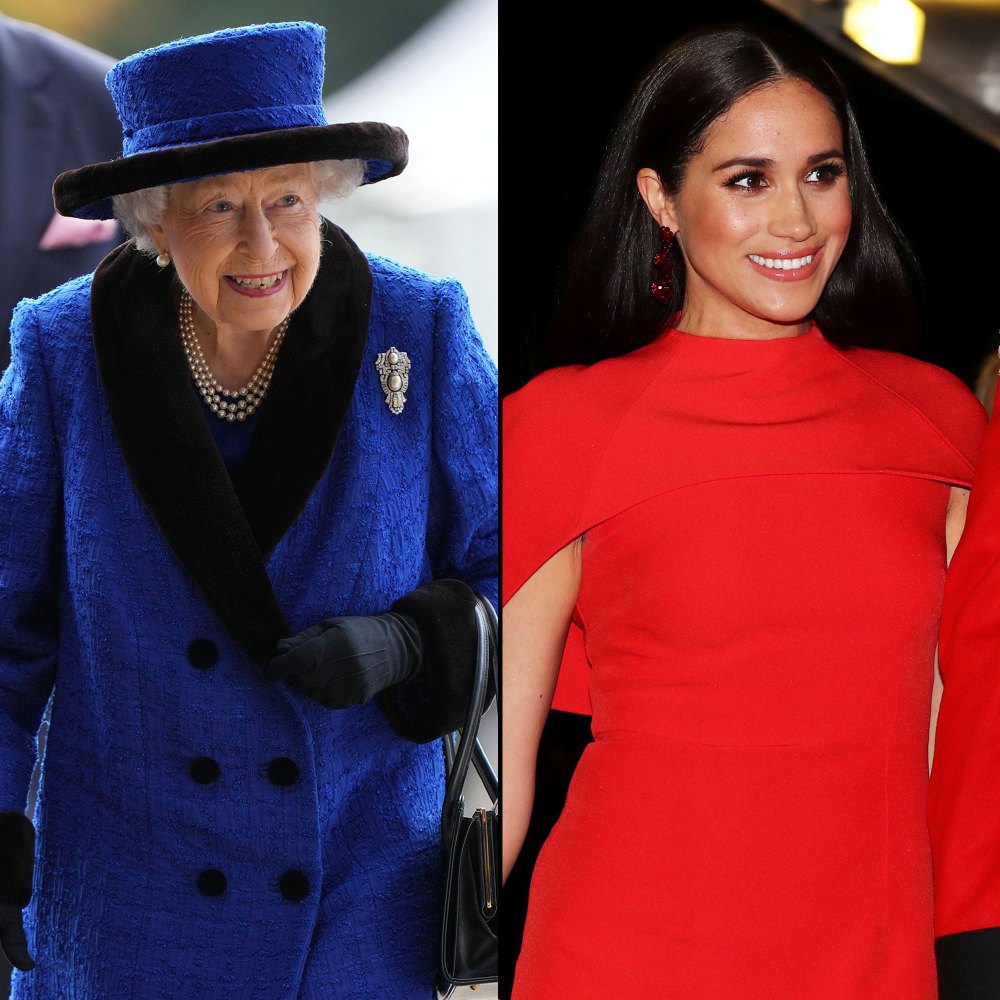 Prince Harry Details Queen Elizabeth II's 'Pleasant' 1st Meeting With Meghan Markle: She Asked About Donald Trump blue hat