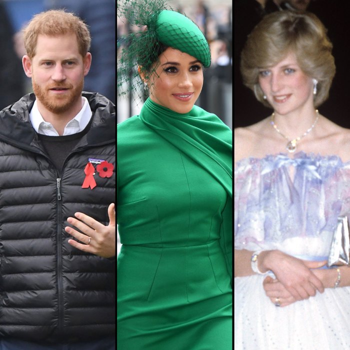 Prince Harry Recalls How Meghan Markle Asked for 'Guidance' From Princess Diana's Grave Amid U.K. Press Scrutiny green hat and dress