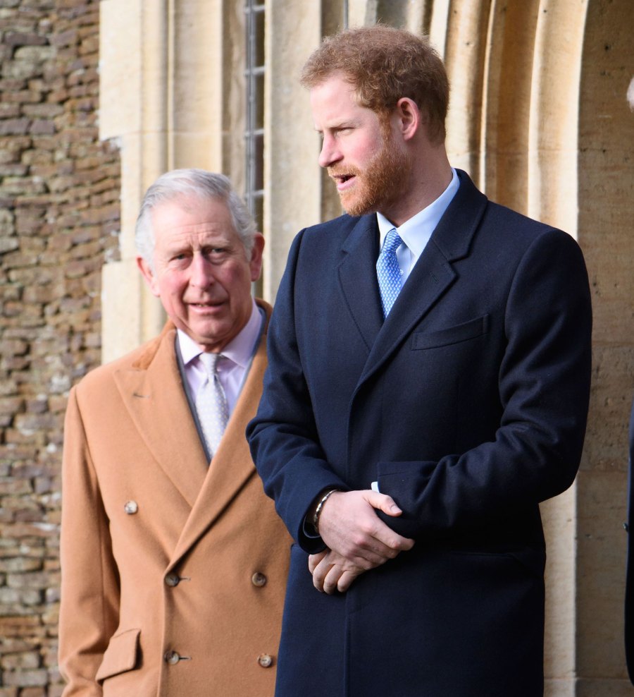 Prince Harry’s Most Illuminating Quotes About His Relationship With Prince Charles brown coat