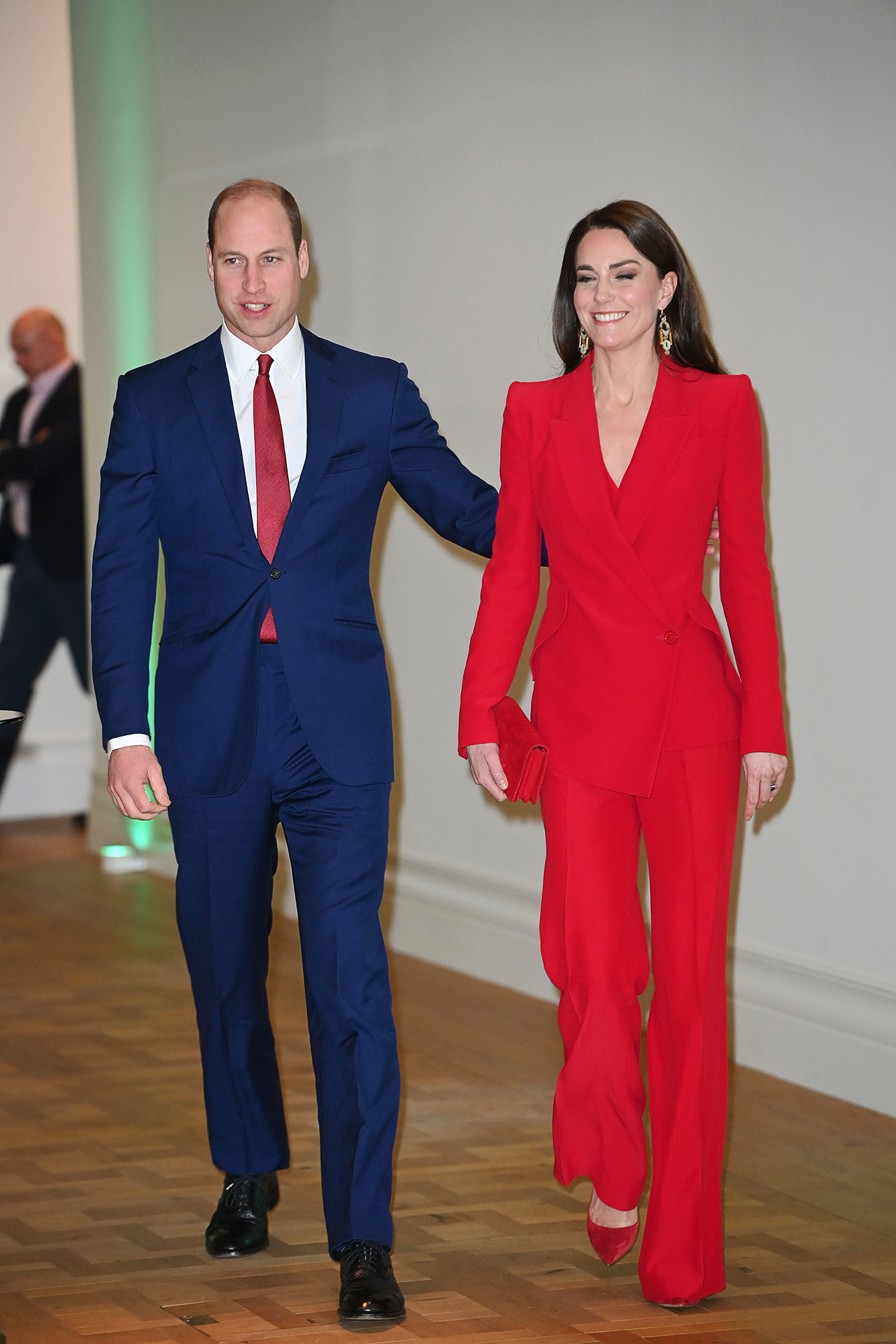 Kate Middleton Stuns in Red Pantsuit Before Early Years Launch
