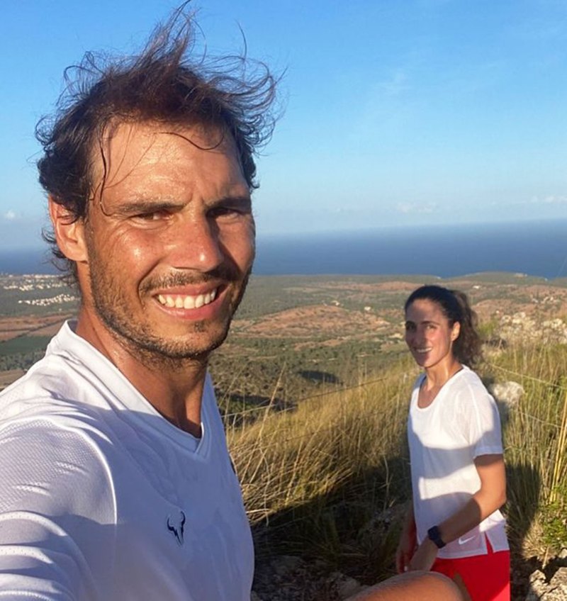 Rafael Nadal and Mery Francisca Perello’s Relationship Timeline white t shirts