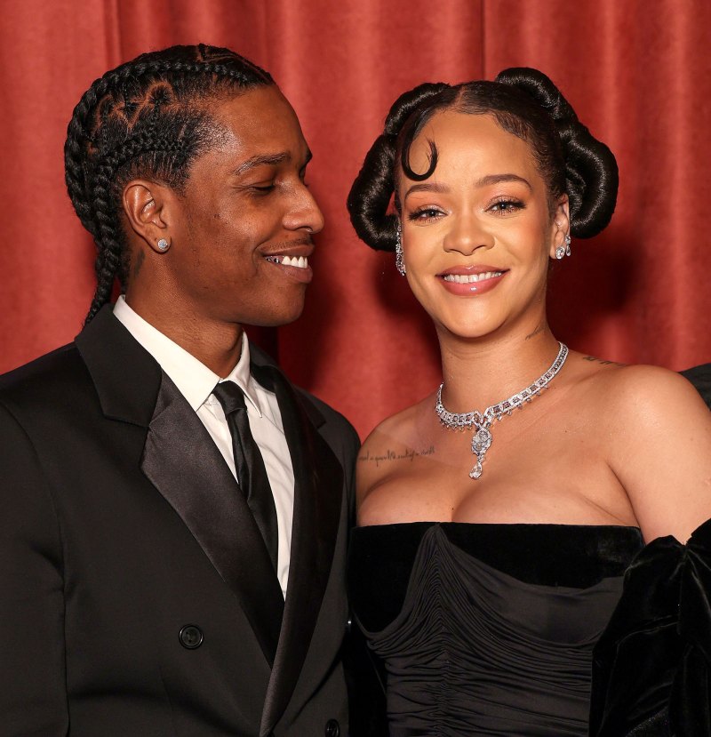 Rihanna Gets Cozy With ASAP Rocky Golden Globe Awards 2023 What You Didn't See