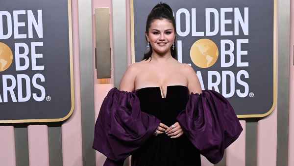 Selena Gomez Is All Smiles at the 2023 Golden Globes, Brings Little Sister Gracie