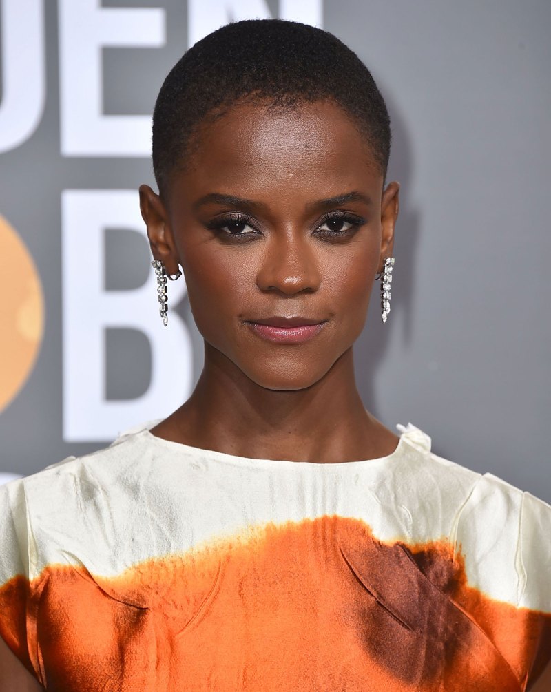 The Best Beauty Looks at the 2023 Golden Globes Letitia Wright